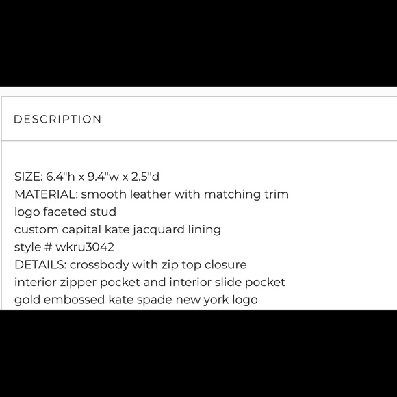 Kate spade crossbody 💯 authentic and perfect! - Picture 7 of 7